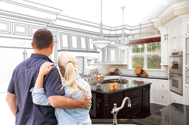 Custom kitchen cabinets installed in a New Egypt home